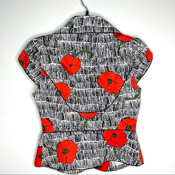 Anthropologie Elevenses Poppy Blazer Jacket Top - Picture 6 of 6